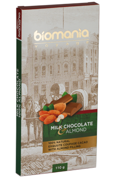 Delicious Milk chocolate with Almond nuts paste's image