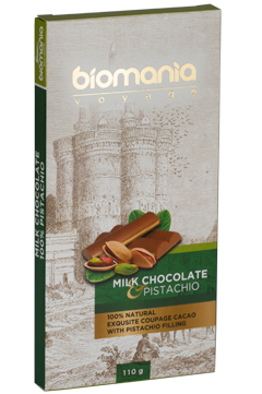 Delicious Milk chocolate with pistachio nuts paste's image